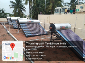 Solar water heater – view 1