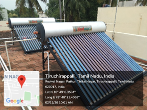 Solar water heater – view 2