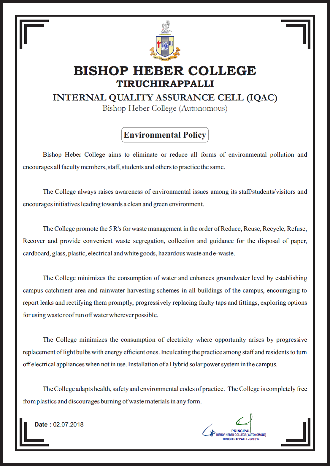 Environment Policy