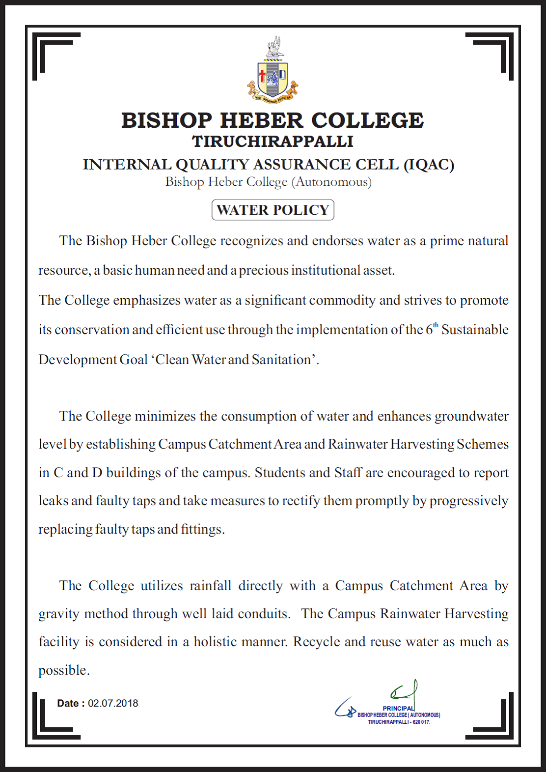 Water Policy